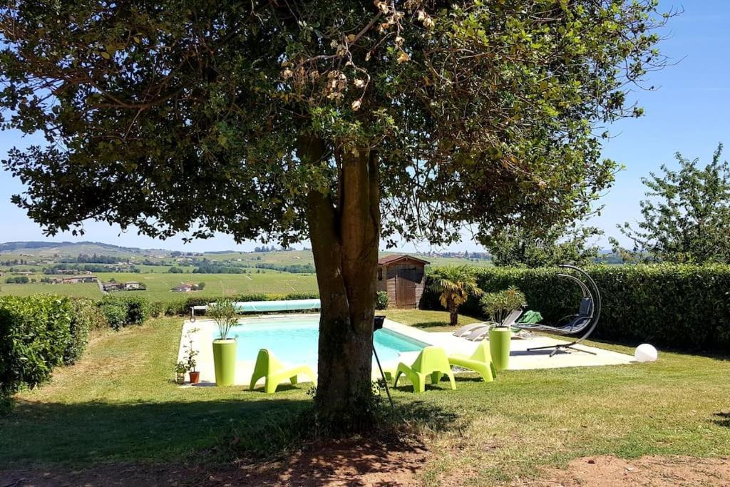 Au Coeur Des Vignes Chenas Du Beaujolais Apartman La Chapelle-de-Guinchay Kültér fotó