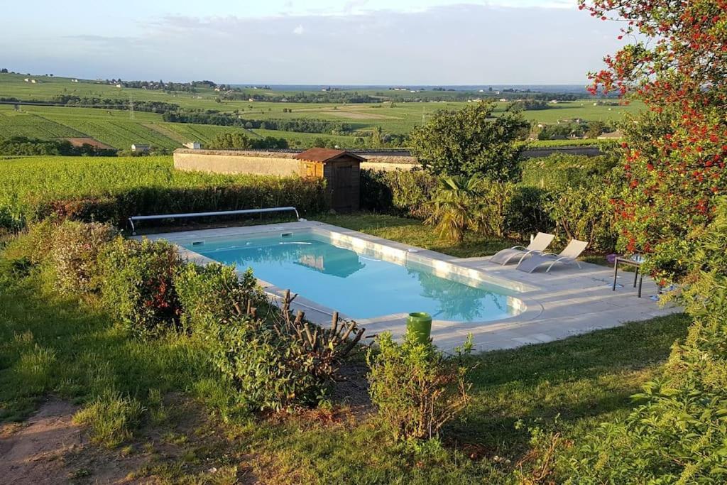 Au Coeur Des Vignes Chenas Du Beaujolais Apartman La Chapelle-de-Guinchay Kültér fotó