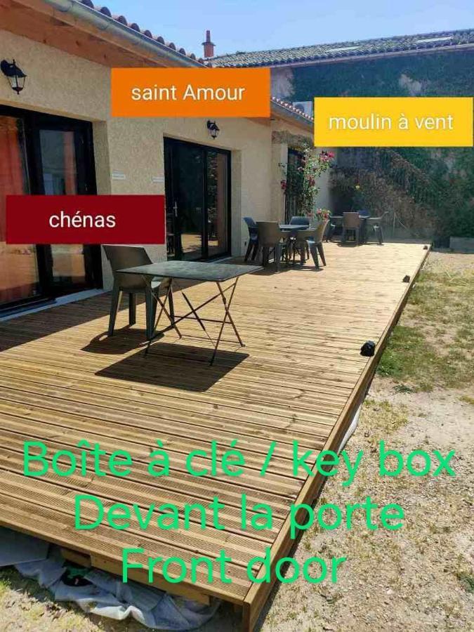 Au Coeur Des Vignes Chenas Du Beaujolais Apartman La Chapelle-de-Guinchay Kültér fotó